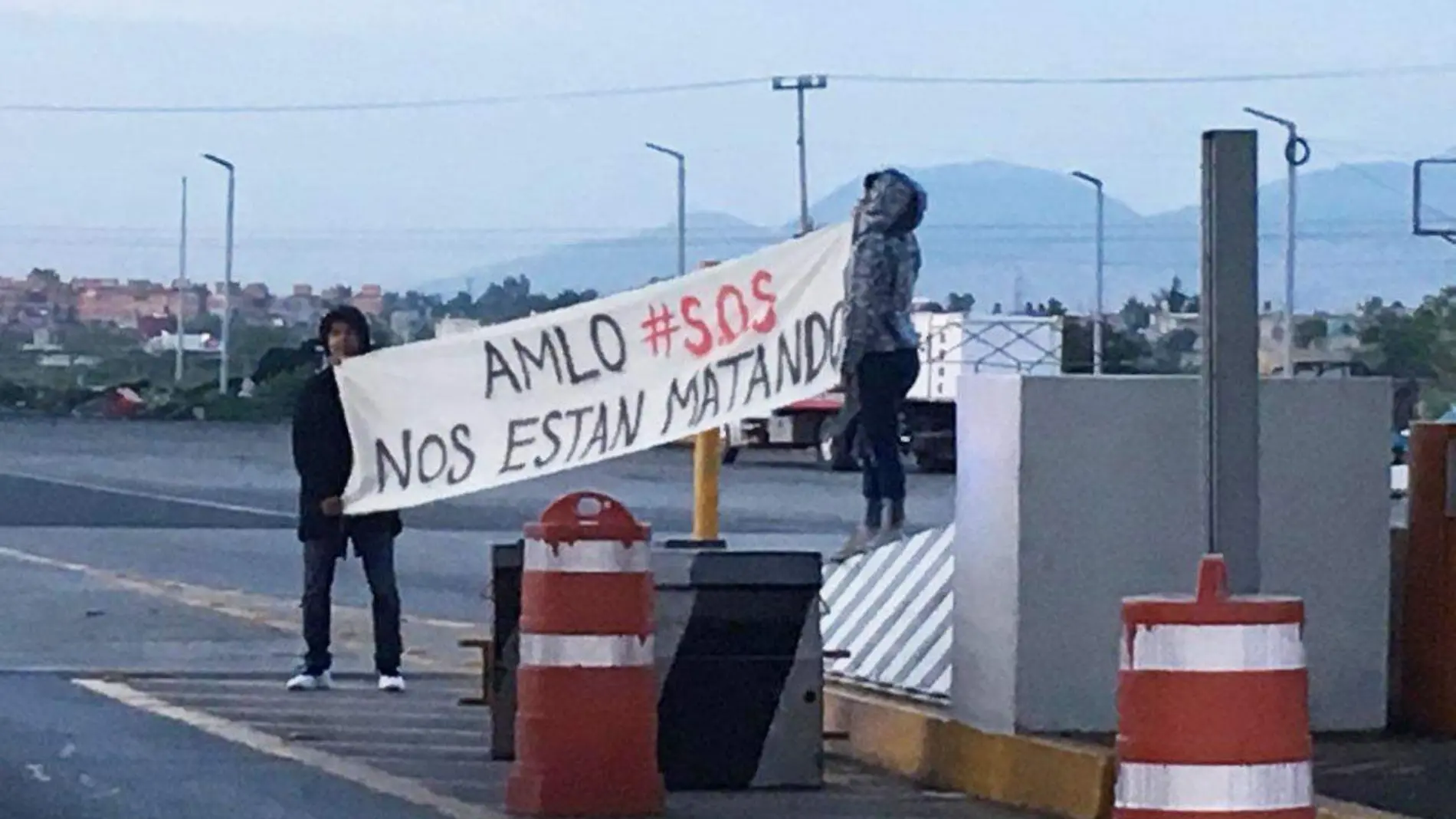 Protesta caseta Estado de México